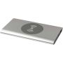 Juice trådlös 4 000 mAh Type C-powerbank i återvunnen aluminium  Silver