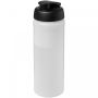 Baseline® Plus 750 ml sportflaska med uppfällbart lock Transparent