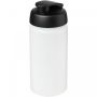 Baseline® Plus grip 500 ml sportflaska med uppfällbart lock Transparent