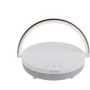Prixton 4-i-1 Bluetooth®-högtalare på 10 W med LED-lampa och trådlös laddningsbas Vit