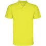 Monzha kortärmad sportpikétröja för barn Fluor Yellow