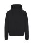 Hoodie för unisex m. Dold dragkedja Svart