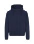 Hoodie för unisex m. Dold dragkedja Marin