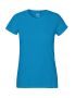Klassisk T-shirt dam Turkos