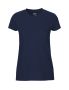 T-shirt med passform för damer Marinblå