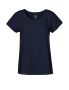 Loose Fit T-shirt dam Marinblå