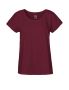 Loose Fit T-shirt dam Mörkröd