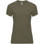 Bahrain kortärmad funktions T-shirt för dam Militar Green
