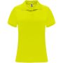 Monzha kortärmad funktionspikétröja för dam Fluor Yellow