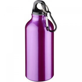 Oregon-vattenflaska i aluminium med karbinhake, 400 ml Lila