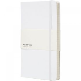 Moleskine Classic L inbunden anteckningsbok – linjerad Vit