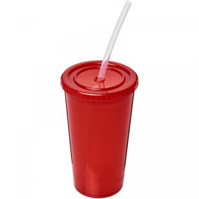Stadium 350 ml dubbelväggig mugg Röd