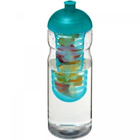 H2O Active® Base 650 ml sportflaska med kupollock och fruktbehållare Turkos