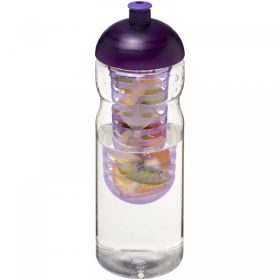 H2O Active® Base 650 ml sportflaska med kupollock och fruktbehållare Lila