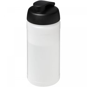 Baseline® Plus 500 ml sportflaska med uppfällbart lock Transparent