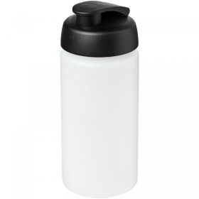 Baseline® Plus grip 500 ml sportflaska med uppfällbart lock Transparent