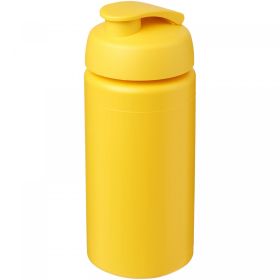 Baseline® Plus grip 500 ml sportflaska med uppfällbart lock Gul