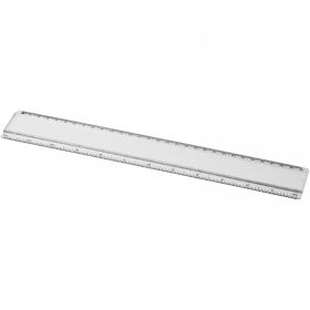 Ellison 30 cm plastlinjal med pappersinlägg Transparent