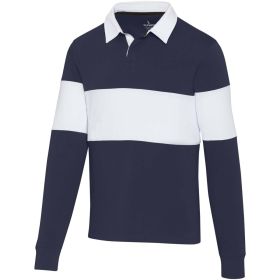 Clyde unisex sweatshirt, rugby- och polomönstrad  Marinblå