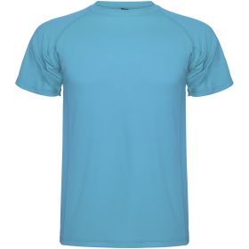 Montecarlo kortärmad funktions t-shirt för barn Turkos