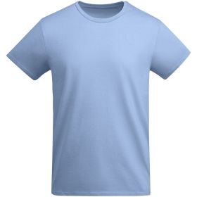 Breda kortärmad T-shirt ekologisk bomull barn Blå