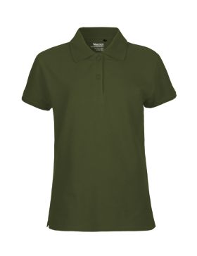 Klassisk polo dam Militärgrön