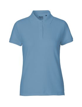 Klassisk polo dam Ljusblå
