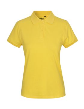 Klassisk polo dam Gul