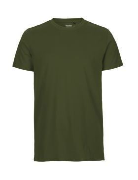 T-shirt med passform för män Mörkgrön