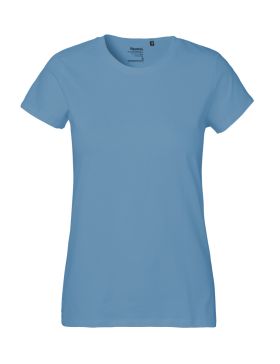 Klassisk T-shirt dam Ljusblå