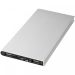 Plate 8 000 mAh powerbank i aluminium Silver