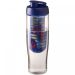 H2O Active® Tempo 700 ml sportflaska med uppfällbart lock och fruktbehållare Transparent