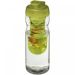 H2O Active® Base 650 ml sportflaska med uppfällbart lock och fruktbehållare Transparent