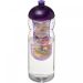 H2O Active® Base 650 ml sportflaska med kupollock och fruktbehållare Transparent