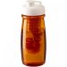 H2O Active® Pulse 600 ml sportflaska med uppfällbart lock och fruktkolv Transparent orange