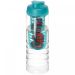 H2O Active® Treble 750 ml sportflaska med uppfällbart lock och fruktkolv Transparent Transparent