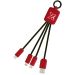 SCX.design C15 quatro light-up kabel Mid red