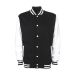 VARSITY JACKET FV001 Svart/Vit