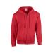 FULL ZIP HOODED SWEAT 18600 röd