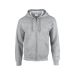 FULL ZIP HOODED SWEAT 18600 Sport Grå