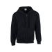 FULL ZIP HOODED SWEAT 18600 svart