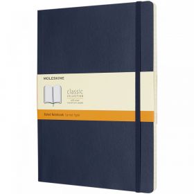Moleskine Classic XL av anteckningsbok med mjukt omslag – linjerad Blå