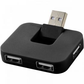Gaia 4 portars USB-hubb Svart
