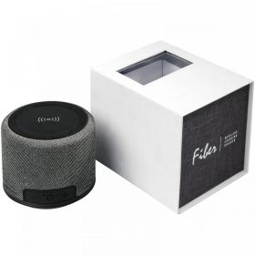 Fiber 3 W Bluetooth® -högtalare med trådlös laddning Svart