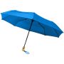 Bo 21" hopfällbart automatiskt paraply i återvunnen PET Blå